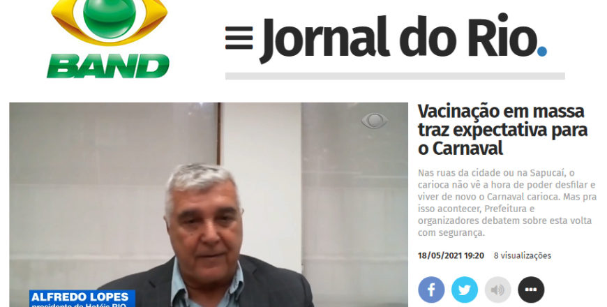 2021_Maio_18_TV Band_Jornal do Rio_Vacinação em massa traz expectativa para o Carnaval